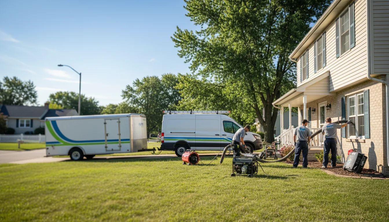 Flooded Basement Restoration And Cleanup With Repair in Mendota, IL near me